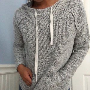 Black & White Hooded Sweatshirt